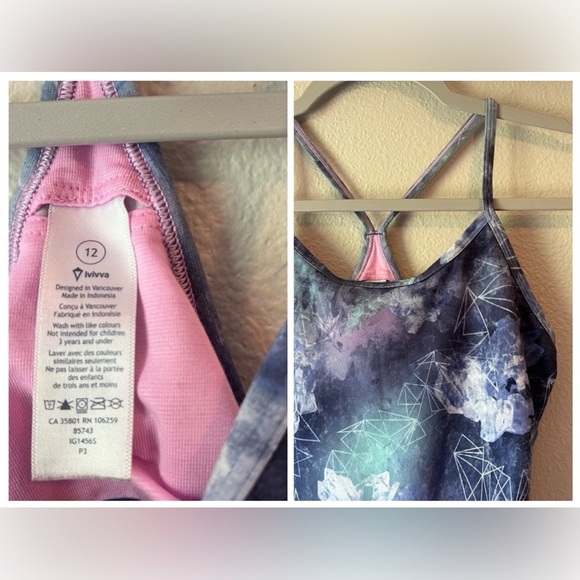 Ivivva Lululemon BUNDLE of Three Athletic Activewear Tank Tops Size 12 - Picture 2 of 7
